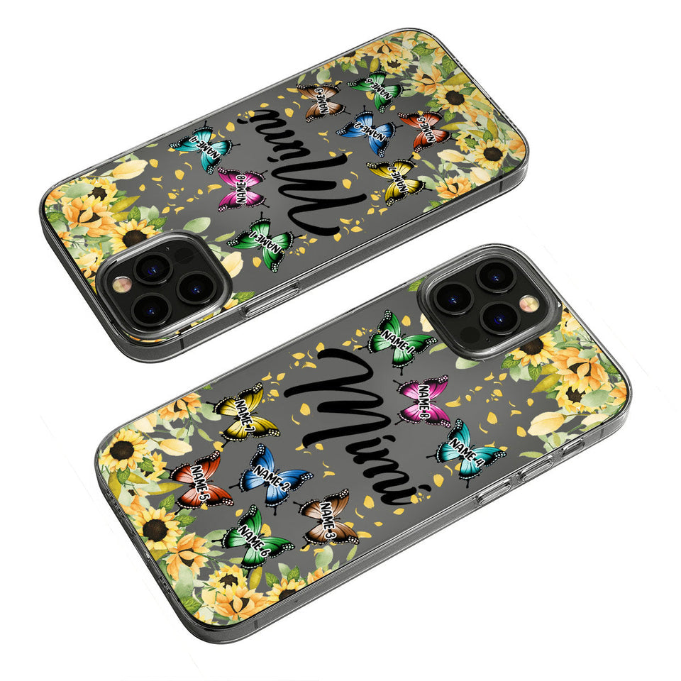We Love You - Personalized Grandma Clear Phone Case
