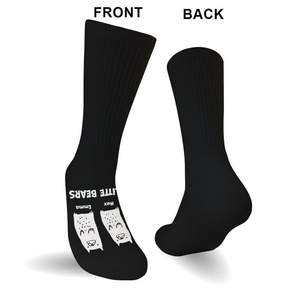 Me And My Little Bears - Gift for dad, grandma, grandpa, mom, uncle, aunt - Personalized Socks