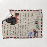 Dear Dad - Gift for dad, grandma, grandpa, mom, uncle, aunt, son, daughter, brother, sister, granddaughter, grandson, husband, wife, boyfriend, girlfriend, friend - Personalized Blanket