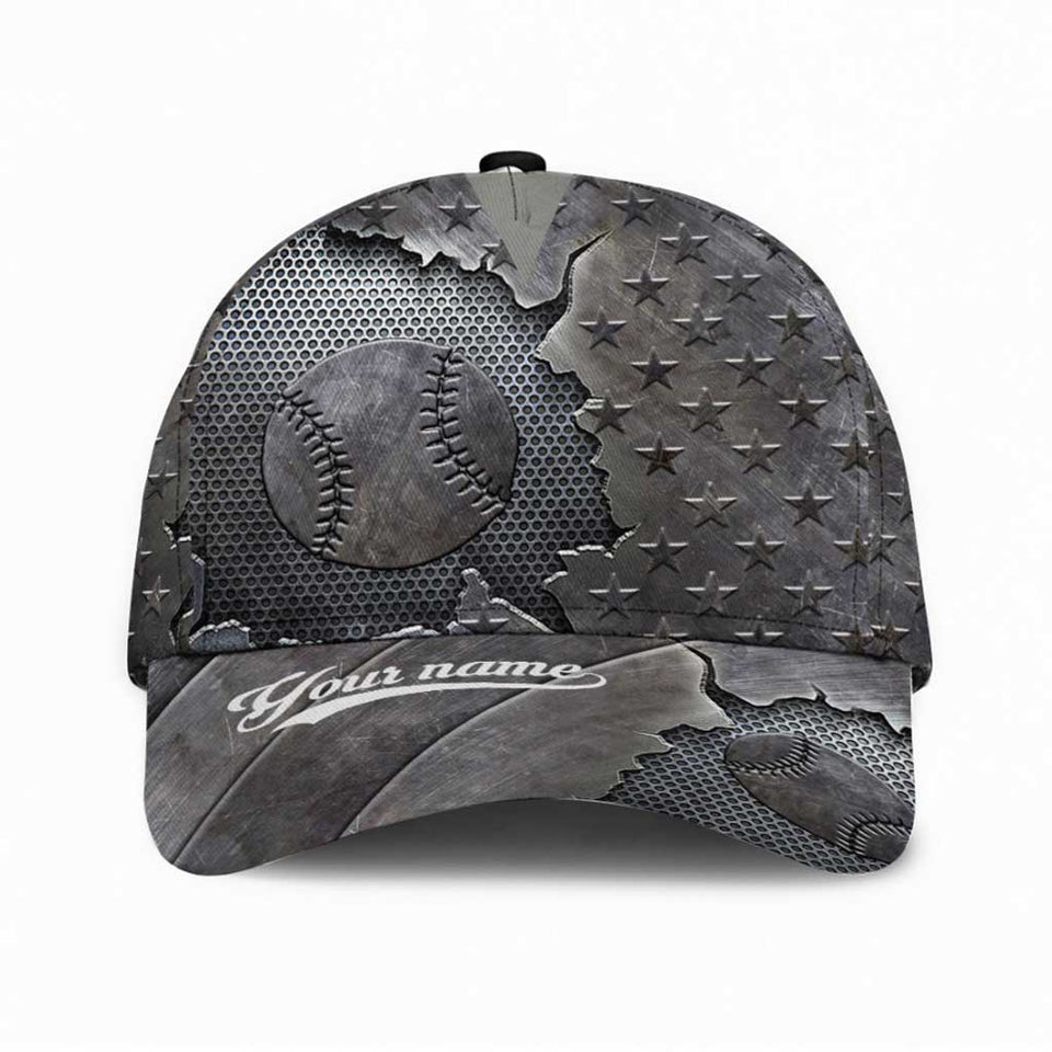 Love Baseball Personalized Cap With Printed Vent Holes