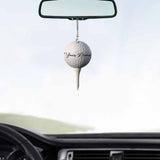 Golf Tee Personalized Car Ornament (Printed On Both Sides)