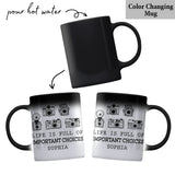 Life Is Full Of Important Choice - Personalized Photography Mug