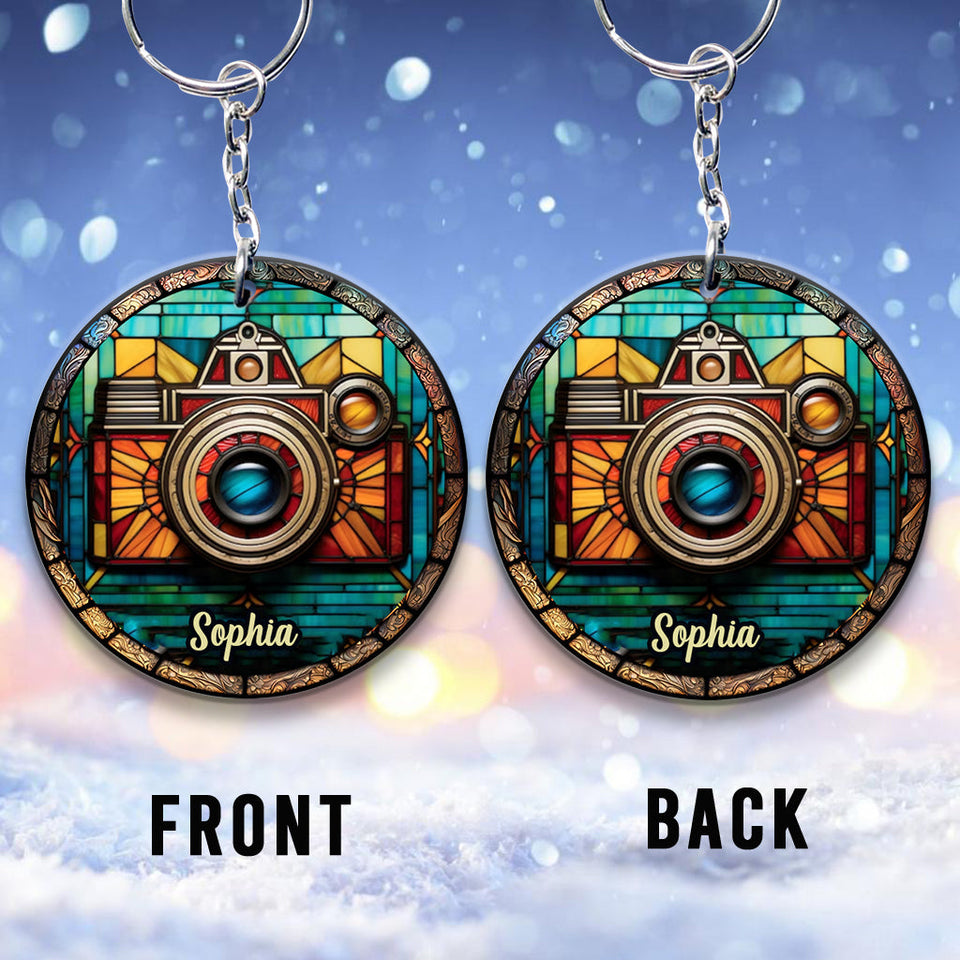 Just A Girl Who Loves Photography - Personalized Photography Keychain