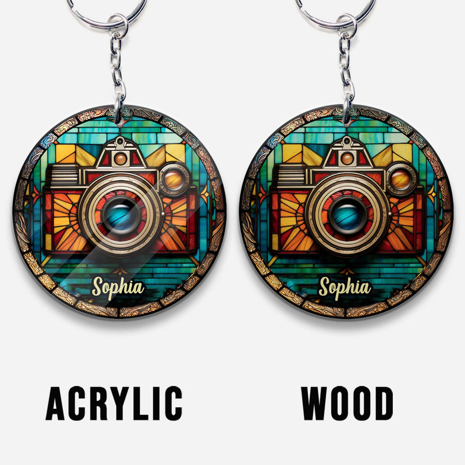 Just A Girl Who Loves Photography - Personalized Photography Keychain