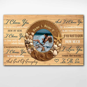 Count The Waves In The Sea - Personalized Couple Poster
