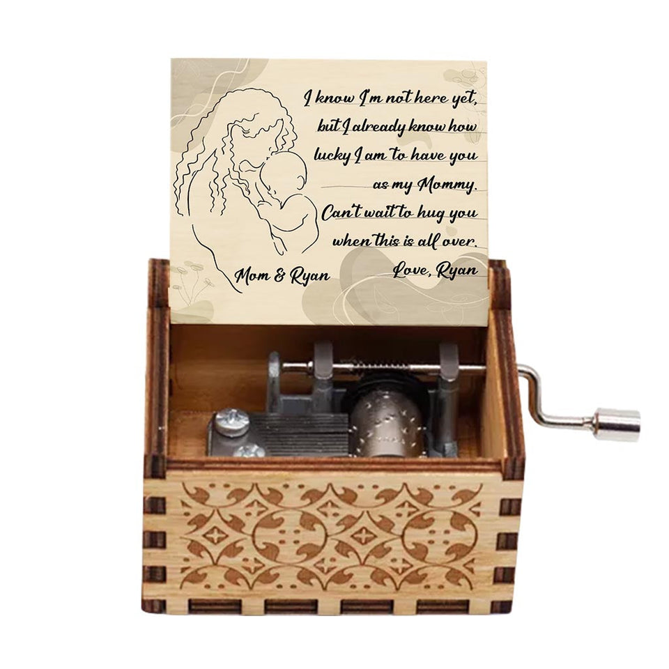 Can't Wait To Hug You When This All Over - Personalized Mother's Day Mother Hand Crank Music Box