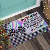In This Family - Racing Doormat