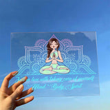 Namaste Take Care Of Thyself - Personalized Yoga Transparent Acrylic Plaque