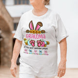 Grandma Of The Most Awesome Peeps - Personalized Mother's Day Easter Day Grandma T-shirt and Hoodie