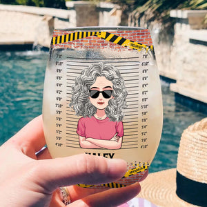 Nana Partners In Crime - Personalized Mother's Day Grandma All Over Wine Glass