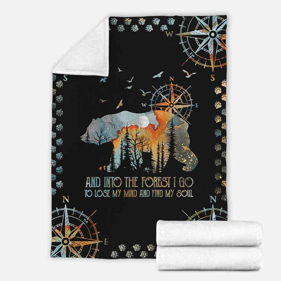 And Into The Forest I Go - Camping Blanket