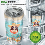 Got My Mind On Summer - Personalized Teacher Tumbler