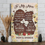 You Are The Kindest - Gift for mom, grandma, daughter, granddaughter, sister, aunt - Personalized Canvas And Poster
