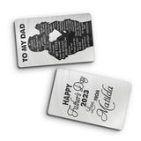 To My Dad - Personalized Father Wallet Insert Card