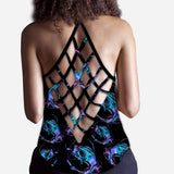 Love Fishing Girl Cross Tank Top