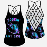 Love Fishing Girl Cross Tank Top
