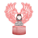 I'll Meet You At The Rainbow Bridge - Personalized Cat Shaped Plaque Light Base