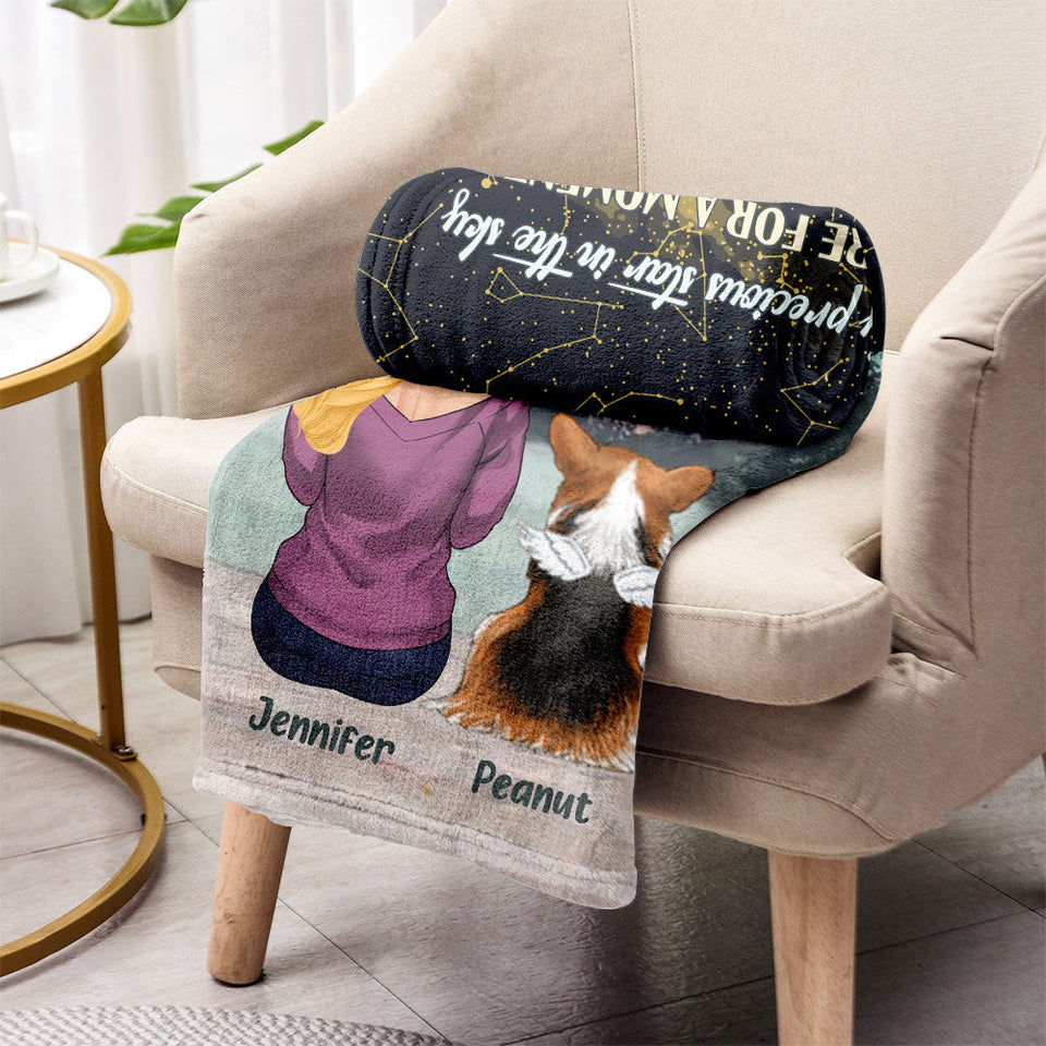 My Precious Star In The Sky - Personalized Dog Blanket