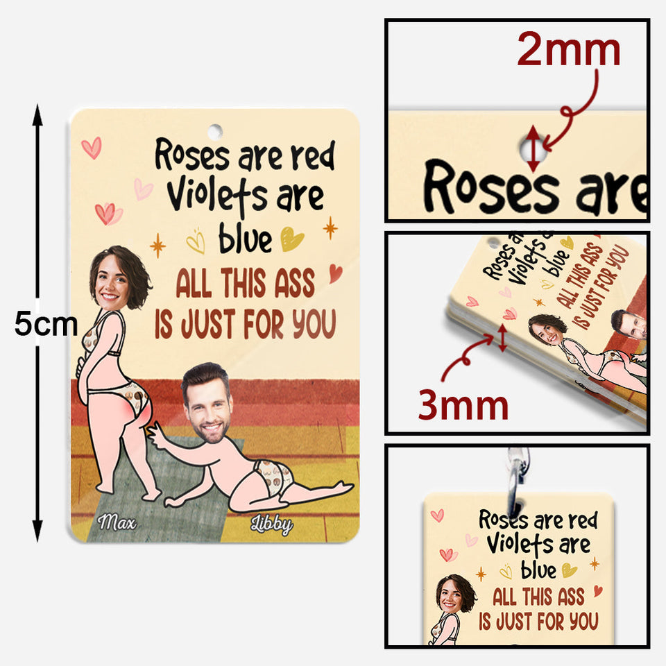 All This A Is Just For You - Personalized Couple Keychain