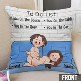 To Do List - Personalized Couple Throw Pillow