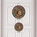 I Ain't No Buck Without My Doe - Personalized Couple Hunting Round Wood Sign