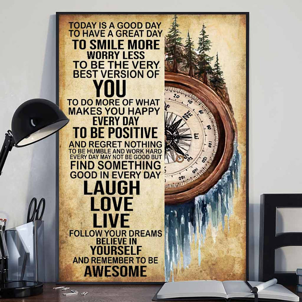 Today Is A Good Day - Camping Poster