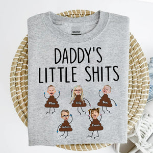 Daddy's Little Shits - Personalized Father's Day Father T-shirt and Hoodie