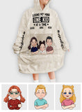 Losing Mind - Personalized Mother's Day Mother Blanket Hoodie