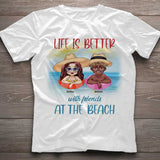 Boozing With My Beaches - Personalized Sea Lover T-shirt and Hoodie