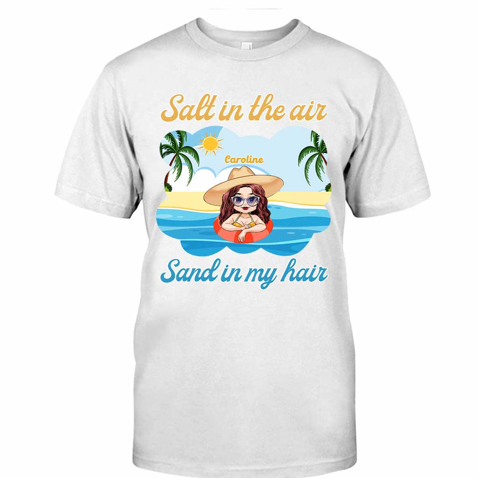 Salt In The Air Sand In My Hair - Personalized Sea Lover T-shirt and Hoodie