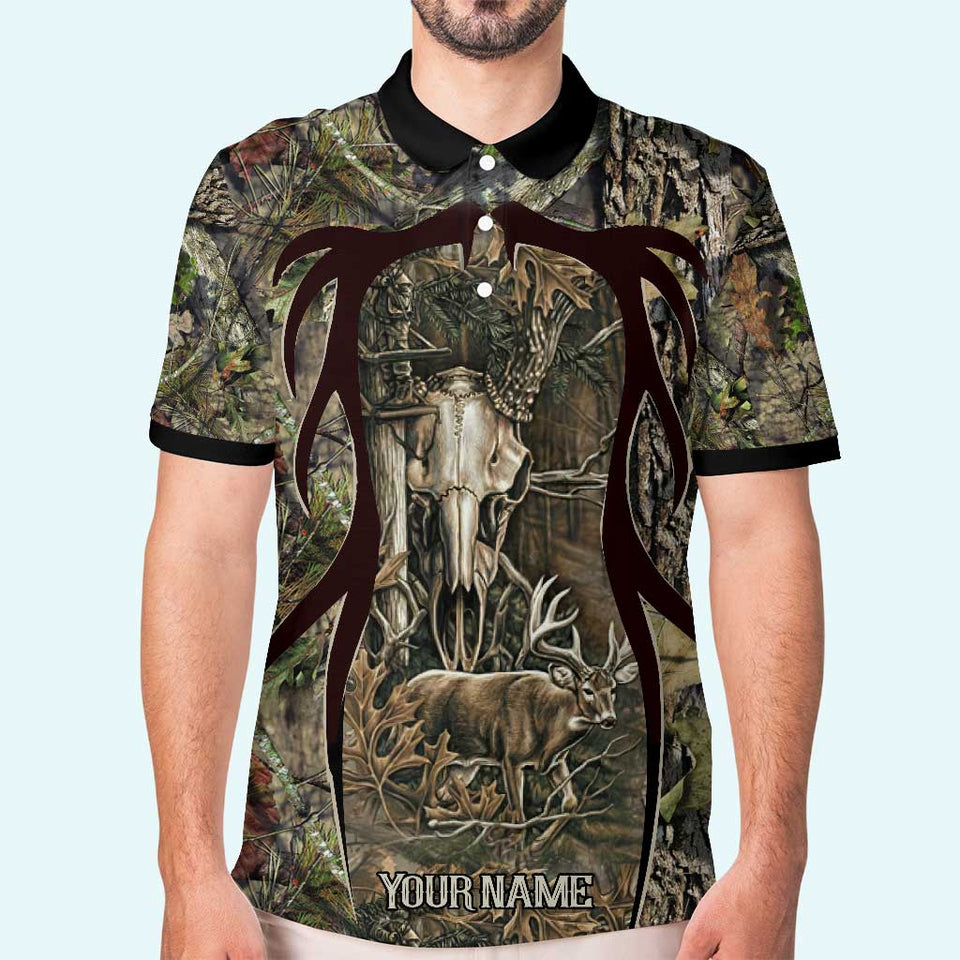 Addicted To Hunt - Personalized Polo Shirt