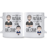 Like Father Like Daughter Like Son - Gift for dad, mom, son, daughter - Personalized Mug