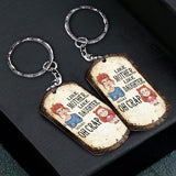 Like Father Like Daughter Like Son - Gift for dad, mom, son, daughter - Personalized Stainless Steel Keychain