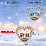 Wish The Rainbow Bridge Had Visiting Hours - Personalized Dog Layers Mix Ornament