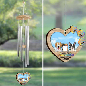 Wish The Rainbow Bridge Had Visiting Hours - Personalized Dog Wind Chime