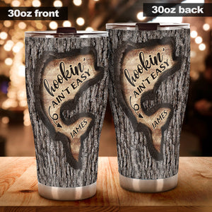 Love Fishing Tree Carving - Personalized Fishing Tumbler