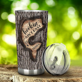 Love Fishing Tree Carving - Personalized Fishing Tumbler