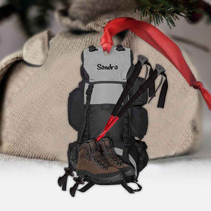Hiking Lover - Personalized Christmas Ornament (Printed On Both Sides)