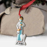 Male Dentist Medical Profession - Personalized Christmas Ornament (Printed On Both Sides)