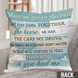 I Love You Forever And Always - Personalized Couple Throw Pillow