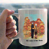 God Blessed The Broken Road - Personalized Couple Mug