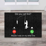Call First - Fishing Doormat