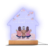 A Mother's Love - Personalized Mother's Day Mother Shaped Plaque Light Base