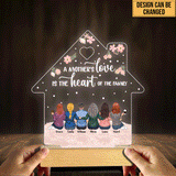A Mother's Love - Personalized Mother's Day Mother Shaped Plaque Light Base