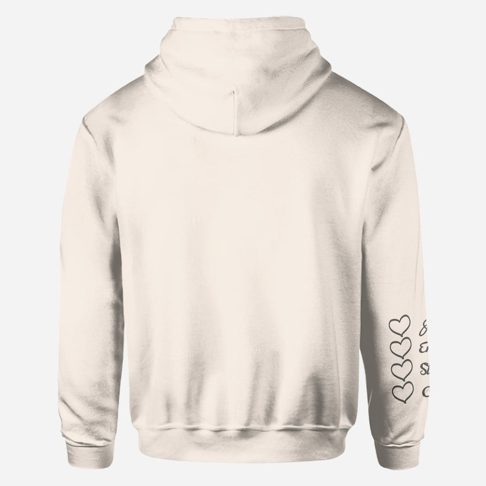 This Nana Wears Her Heart - Personalized Mother's Day Grandma All Over Hoodie