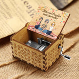 Forever Linked Together - Personalized Mother's Day Mother Hand Crank Music Box