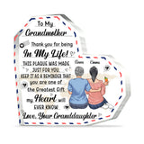 To My Grandmother - Gift for mom, grandma, aunt - Personalized Custom Shaped Acrylic Plaque