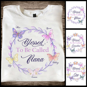 Blessed To Be Called - Personalized Grandma T-shirt and Hoodie