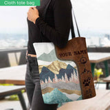 Love Hiking Personalized Tote Bag