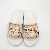 Travel More Worry Less - Personalized Travelling Slide Sandals